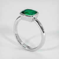 1.89 Ct. Emerald Ring, Platinum 950 2