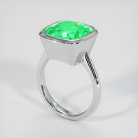 5.70 Ct. Emerald Ring, Platinum 950 2