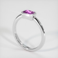0.70 Ct. Pink Sapphire Ring, Platinum 950 2