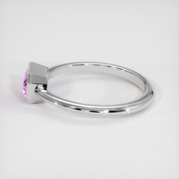 0.70 Ct. Pink Sapphire Ring, Platinum 950 4