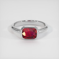 2.03 Ct. Ruby Ring, Platinum 950 1