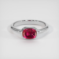 1.88 Ct. Ruby Ring, Platinum 950 1