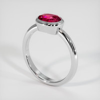 1.88 Ct. Ruby Ring, Platinum 950 2