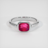 1.23 Ct. Ruby Ring, Platinum 950 1