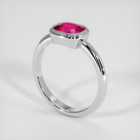 1.23 Ct. Ruby Ring, Platinum 950 2