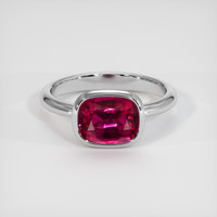 3.03 Ct. Ruby Ring, Platinum 950 1