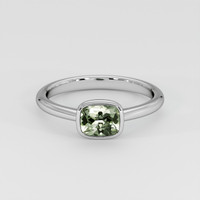 1.05 Ct. Green Sapphire Ring, Platinum 950 1