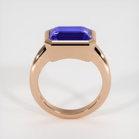 5.23 Ct. Blue Sapphire Ring, 14K Rose Gold 3