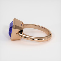 5.23 Ct. Blue Sapphire Ring, 14K Rose Gold 4