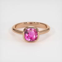 1.67 Ct. Sapphire Ring, 14K Rose Gold 1
