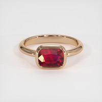 2.03 Ct. Ruby Ring, 14K Rose Gold 1