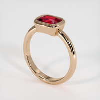 2.03 Ct. Ruby Ring, 14K Rose Gold 2