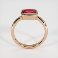 2.03 Ct. Ruby Ring, 14K Rose Gold 3