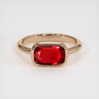 2.01 Ct. Ruby Ring, 14K Rose Gold 1