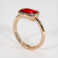 2.01 Ct. Ruby Ring, 14K Rose Gold 2