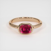 1.88 Ct. Ruby Ring, 14K Rose Gold 1