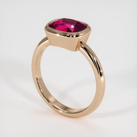 3.03 Ct. Ruby Ring, 14K Rose Gold 2