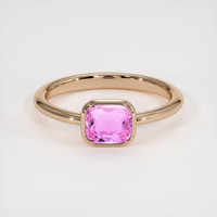 0.91 Ct. Sapphire Ring, 14K Rose Gold 1