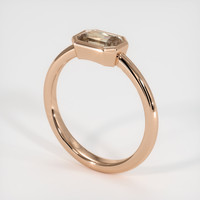 0.65 Ct. Sapphire Ring, 14K Rose Gold 2