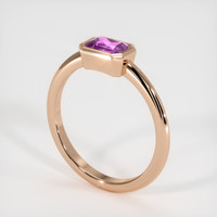 0.70 Ct. Pink Sapphire Ring, 18K Rose Gold 2