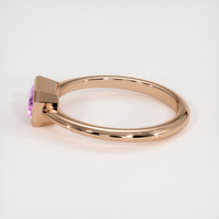 0.70 Ct. Pink Sapphire Ring, 18K Rose Gold 4
