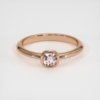 0.60 Ct. Padparadscha Sapphire Ring, 18K Rose Gold 1
