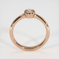 0.60 Ct. Padparadscha Sapphire Ring, 18K Rose Gold 3
