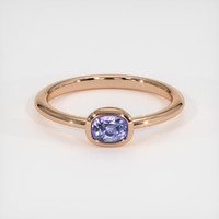 0.57 Ct. Sapphire Ring, 18K Rose Gold 1