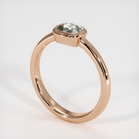 0.77 Ct. Sapphire Ring, 18K Rose Gold 2