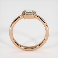 0.77 Ct. Grey Sapphire Ring, 18K Rose Gold 3