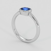 1.01 Ct. Blue Sapphire Ring, Silver 2