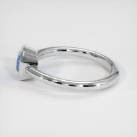 1.21 Ct. Greenish Blue Sapphire Ring, 10K White Gold 4