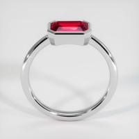 1.55 Ct. Ruby Ring, 14K White Gold 3