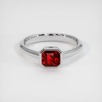 1.65 Ct. Ruby Ring, 14K White Gold 1