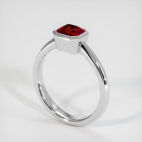 1.65 Ct. Ruby Ring, 14K White Gold 2