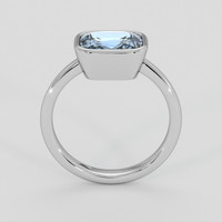 2.99 Ct. Blue Sapphire Ring, 14K White Gold 3