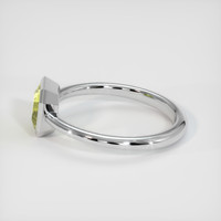 2.00 Ct. Yellowish Green Sapphire Ring, 14K White Gold 4