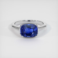 3.24 Ct. Sapphire Ring, 14K White Gold 1