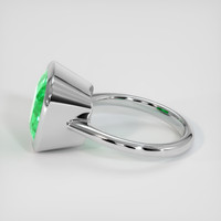 5.70 Ct. Emerald Ring, 18K White Gold 4