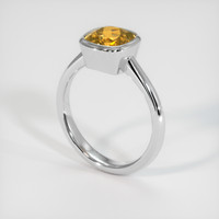 2.13 Ct. Gemstone Ring, 18K White Gold 2