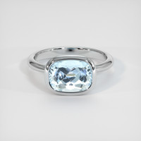 2.74 Ct. Gemstone Ring, 18K White Gold 1