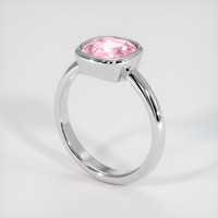 2.07 Ct. Padparadscha Sapphire Ring, 18K White Gold 2