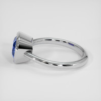 5.07 Ct. Blue Sapphire Ring, 18K White Gold 4