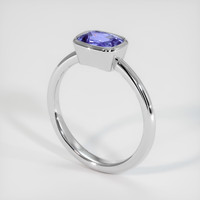 3.51 Ct. Color Change Sapphire Ring, 18K White Gold 2