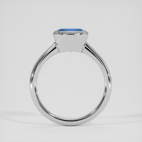 3.40 Ct. Blue Sapphire Ring, 18K White Gold 3