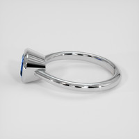 3.40 Ct. Blue Sapphire Ring, 18K White Gold 4