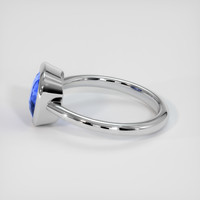 5.01 Ct. Blue Sapphire Ring, 18K White Gold 4