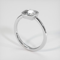 2.24 Ct. White Sapphire Ring, 18K White Gold 2