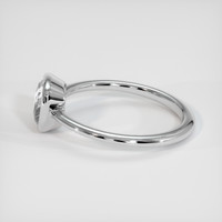 2.24 Ct. White Sapphire Ring, 18K White Gold 4