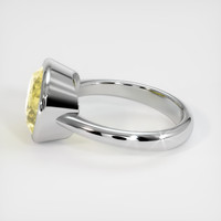 5.46 Ct. Yellow Sapphire Ring, 18K White Gold 4